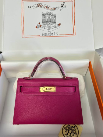 Hermès Mini Kelly Chèvre 19 19×6×12cm