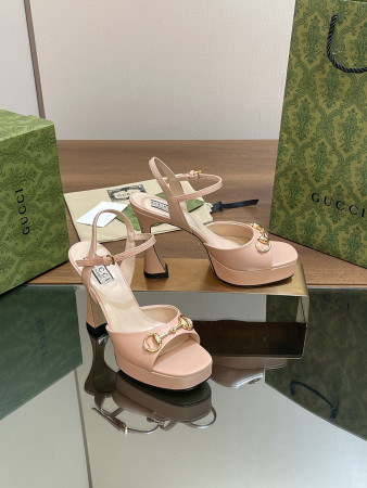 ua G*u*i women's horsebit platform sandal