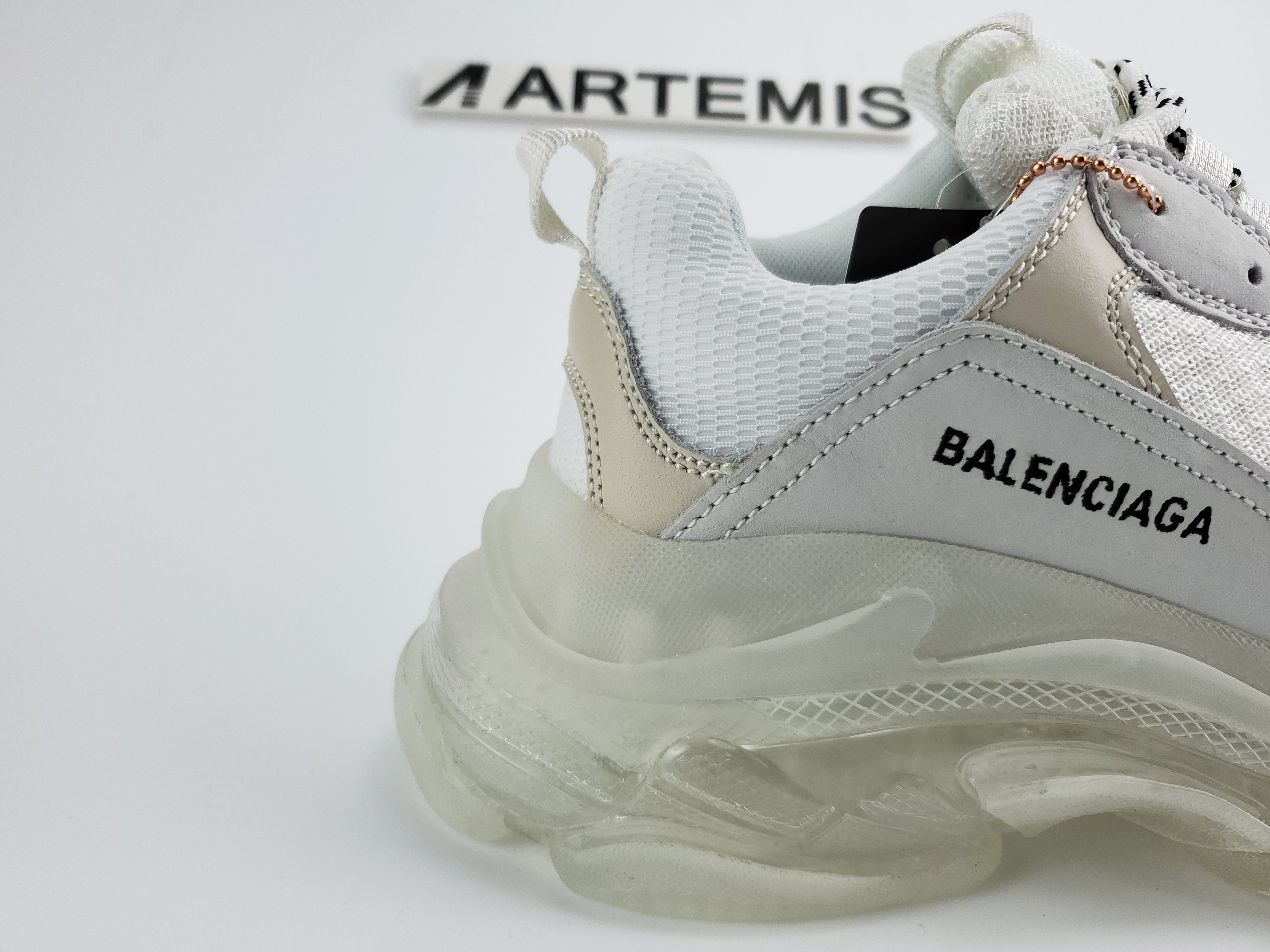 Balenciga Triple S Clear Sole White