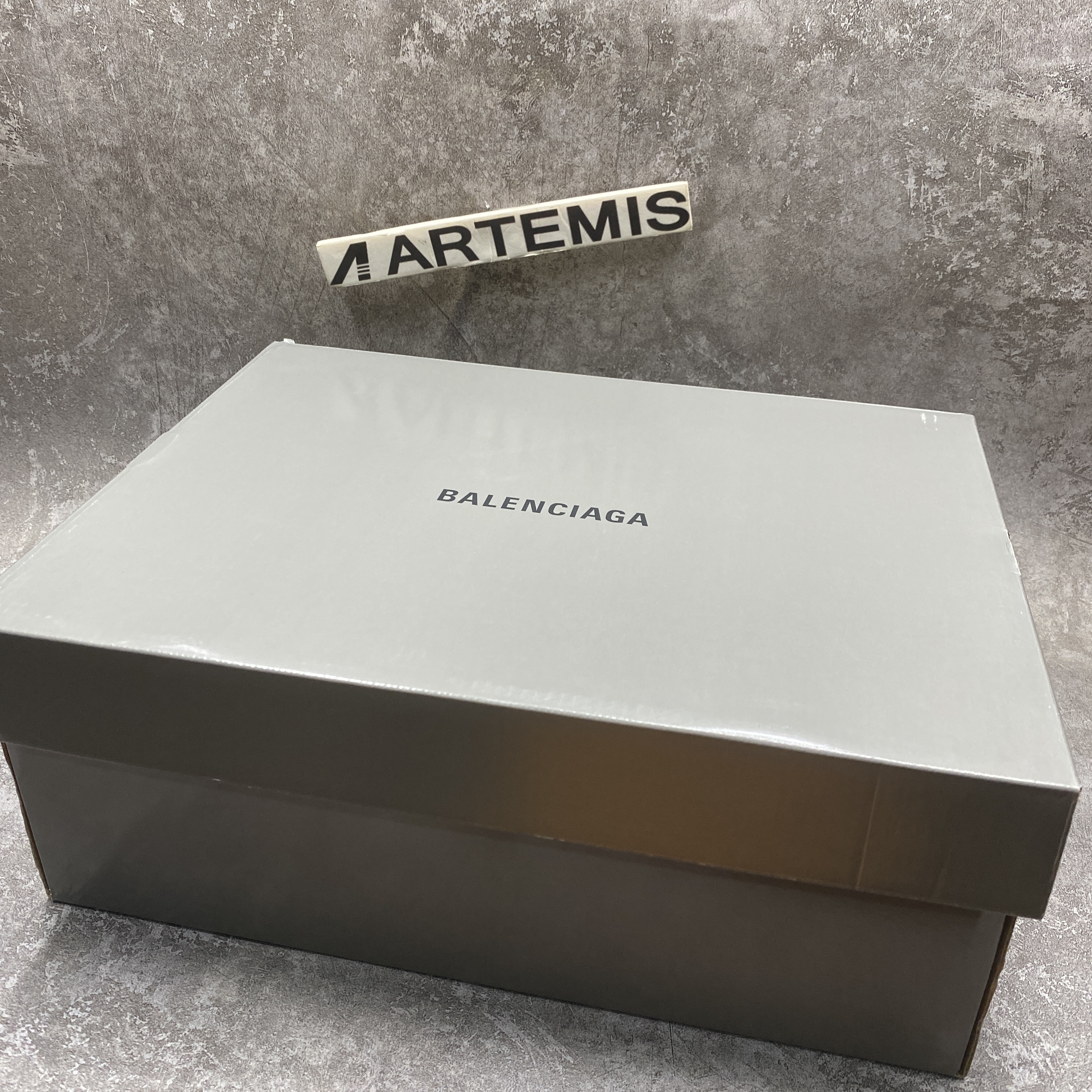 Balencag  Off-White Clear Sole Triple S Sneakers