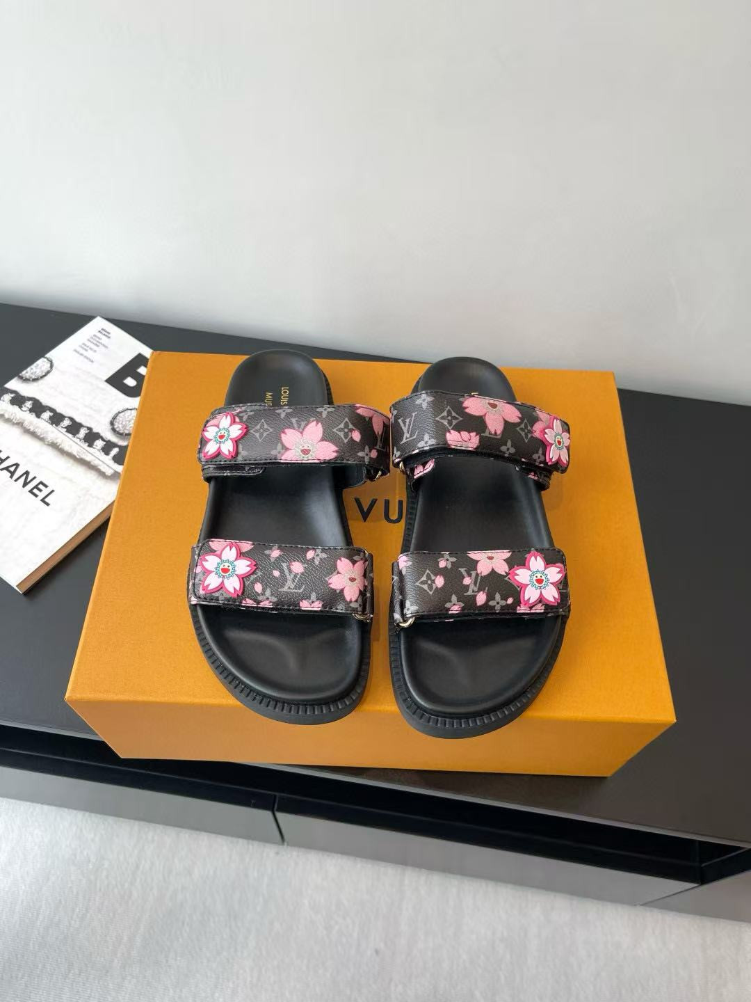 UA LV x TM LV Sunset Flat Comfort Mule