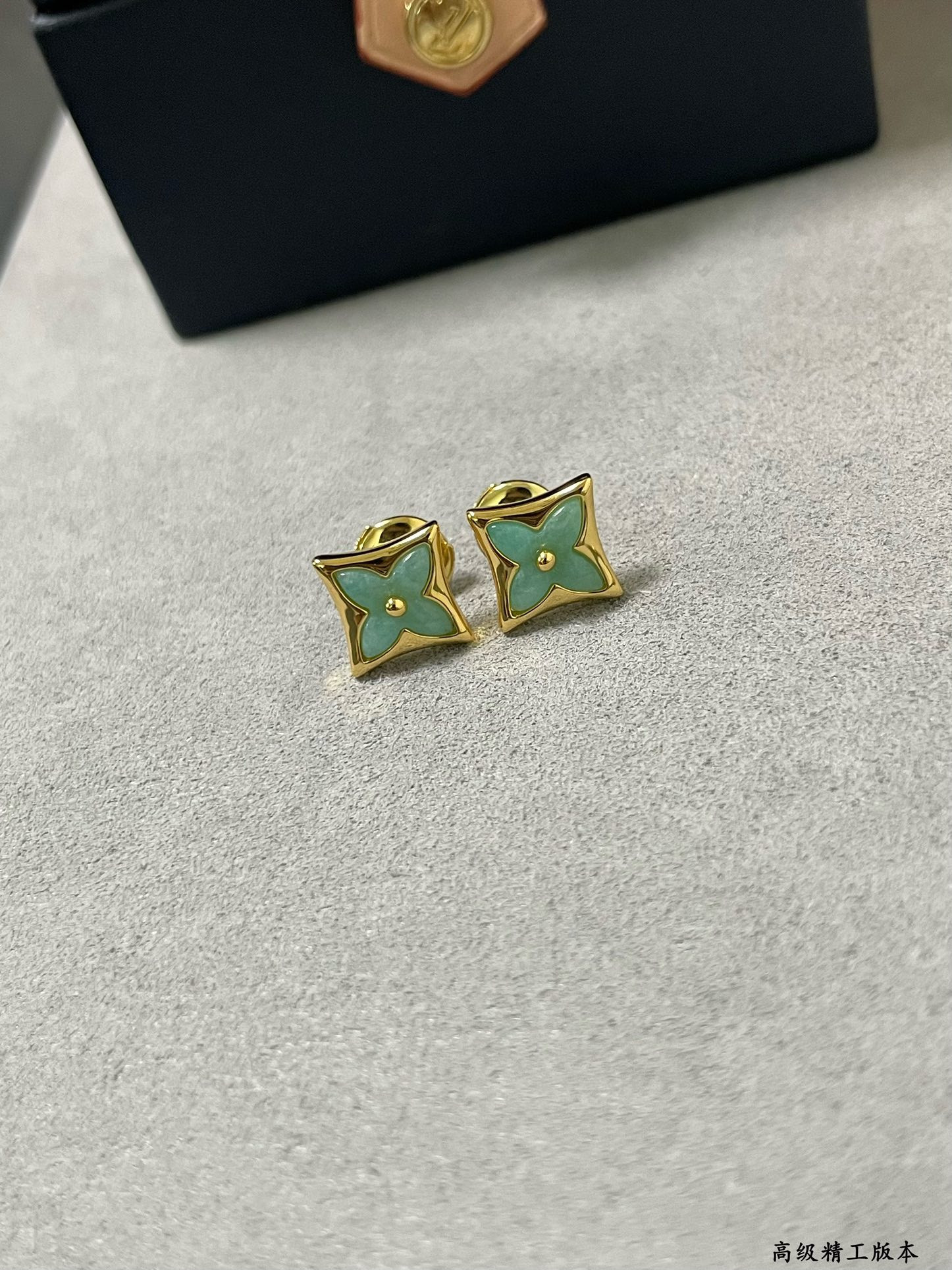 l0*is V*t0n amazonite square earrings