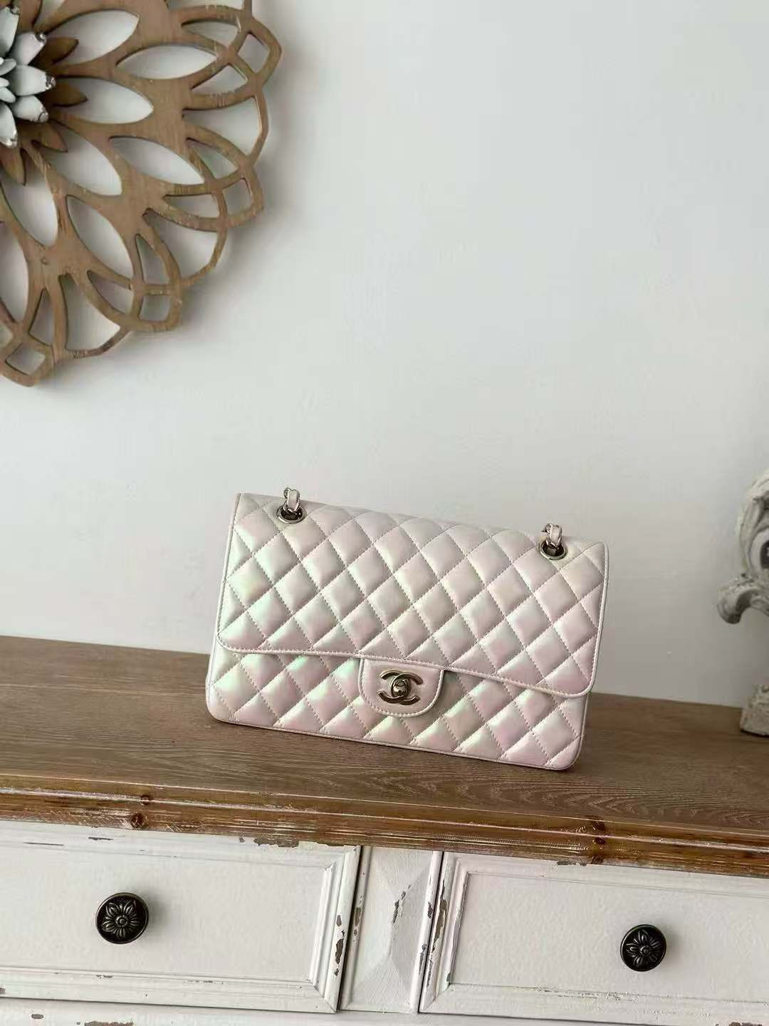 Ch*el classic flap handbag cf 25.5x 15x6cm