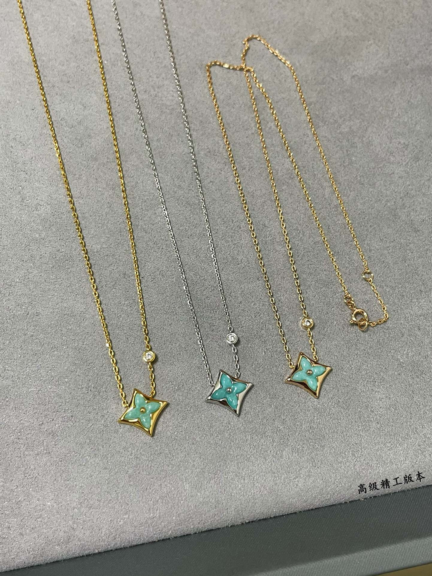 l0*is V*t0n amazonite square necklace