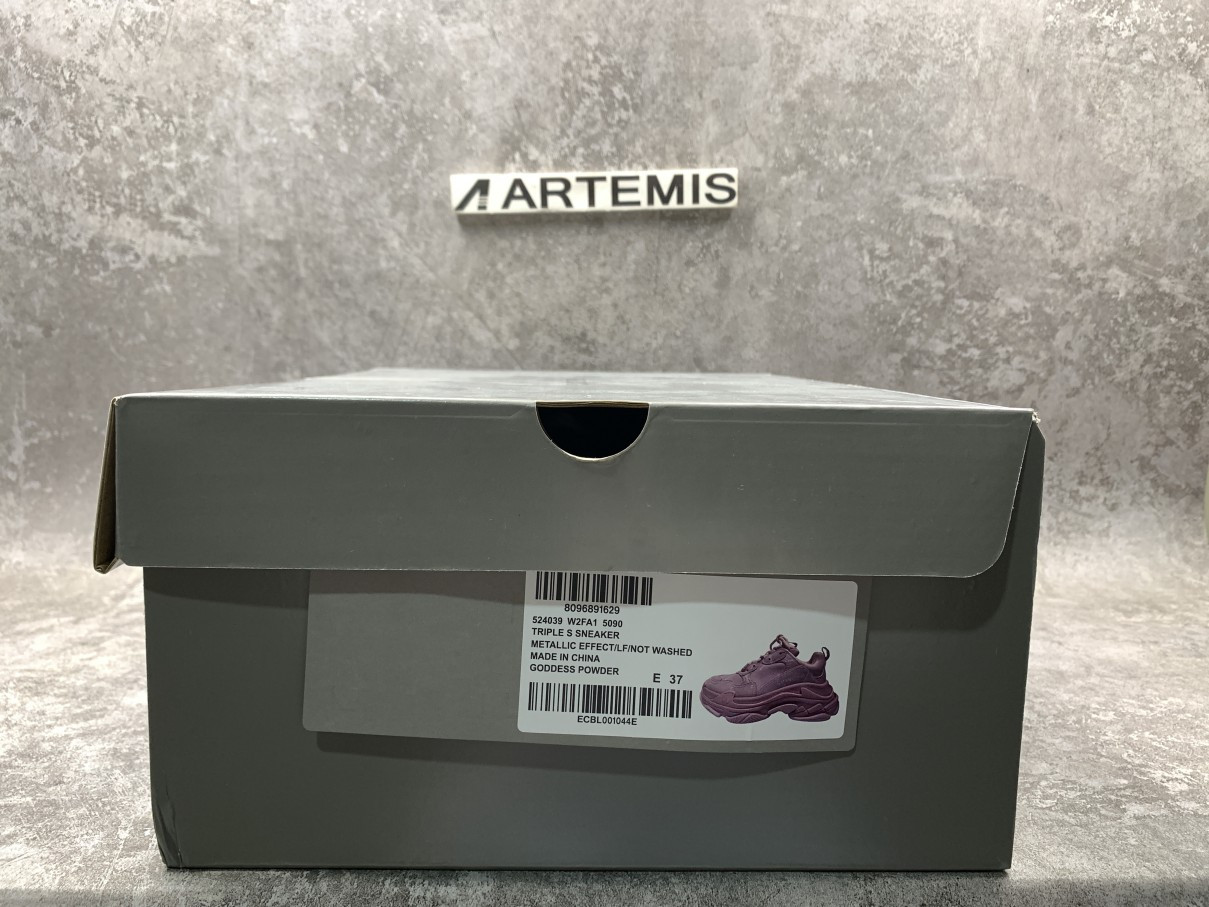 Balenciga Triple S Allover Logo Pink