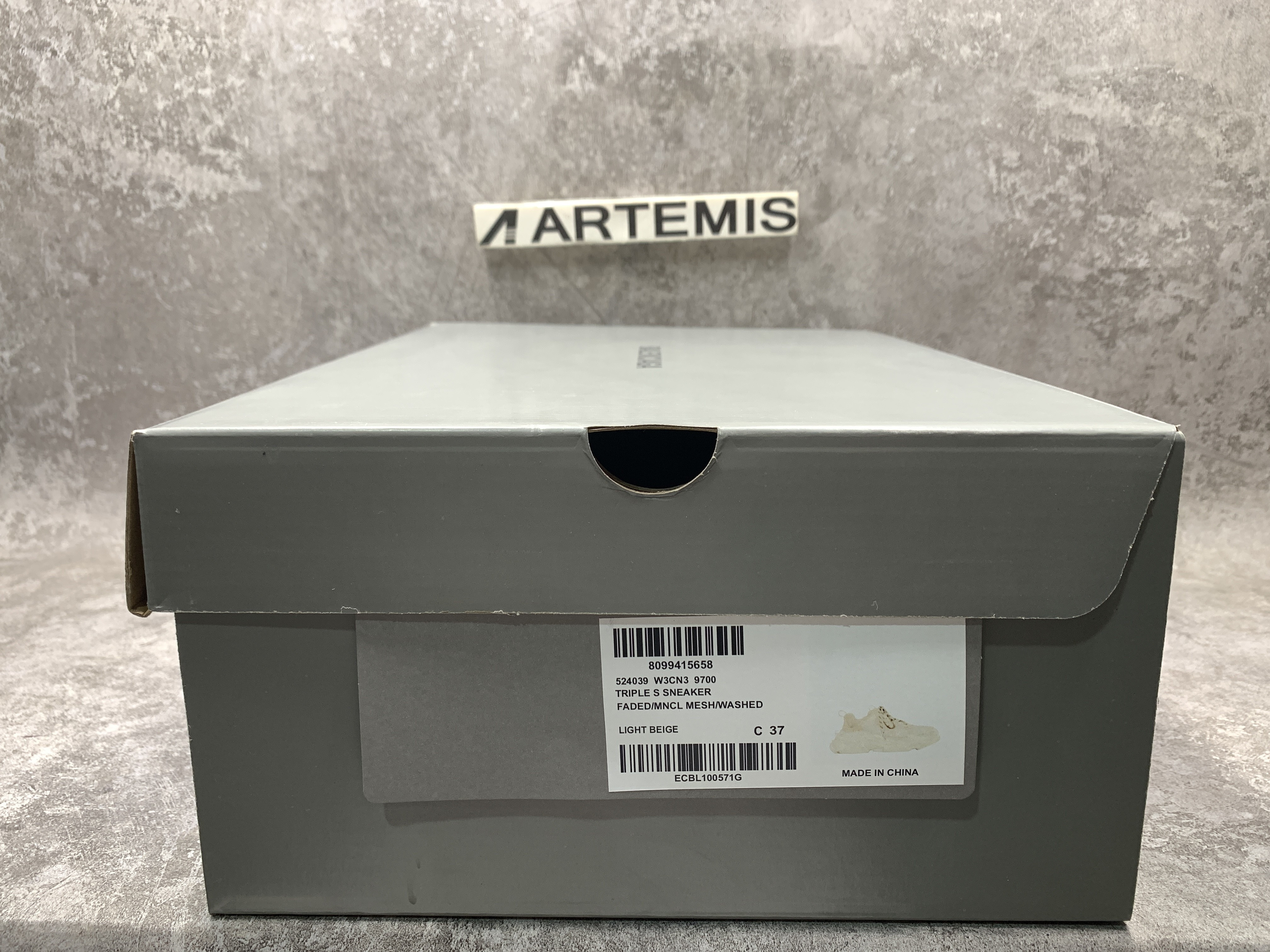 Balenciga Triple S Sneaker Light Beige Faded