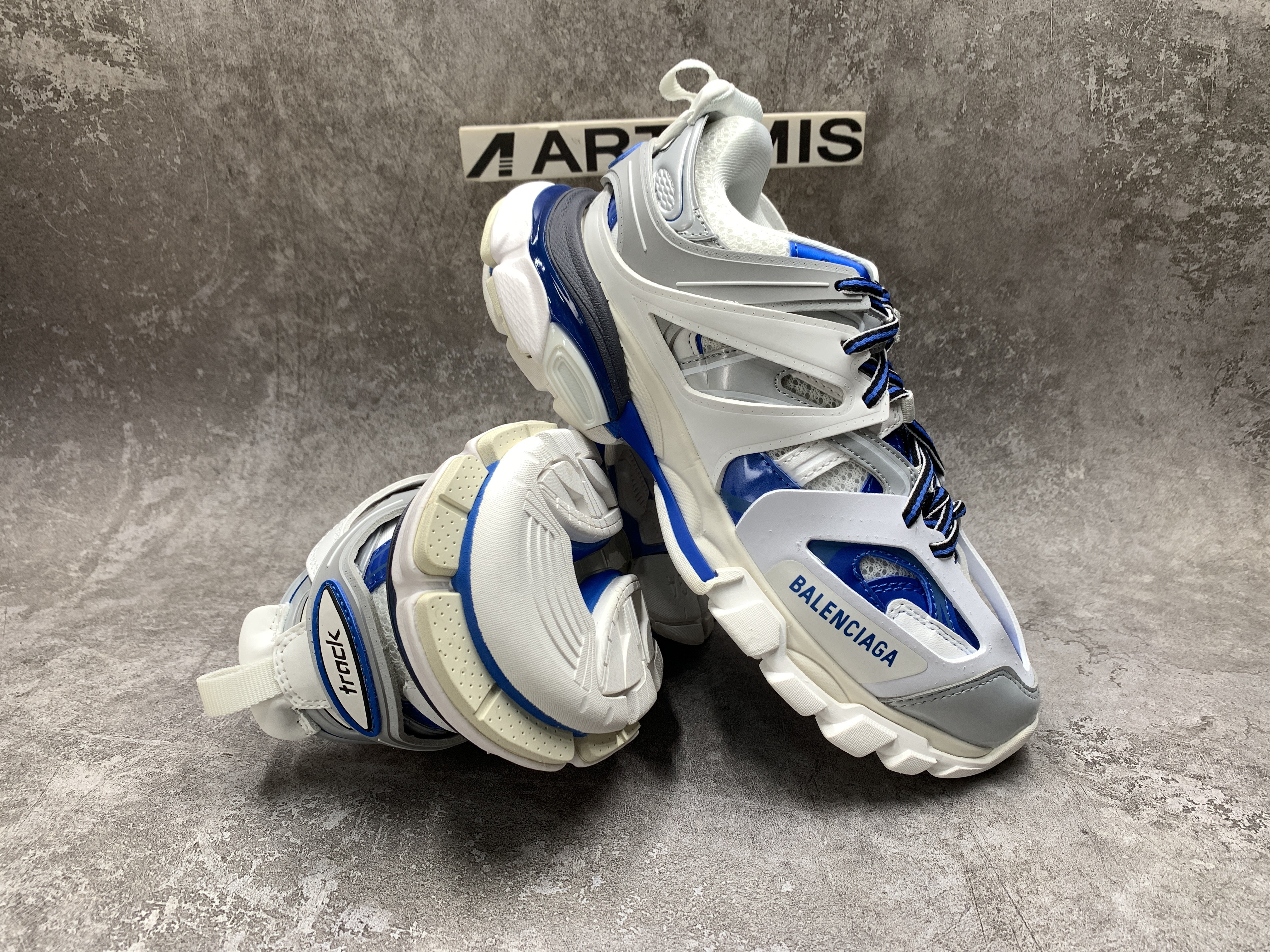 Balenciga Track White Blue
