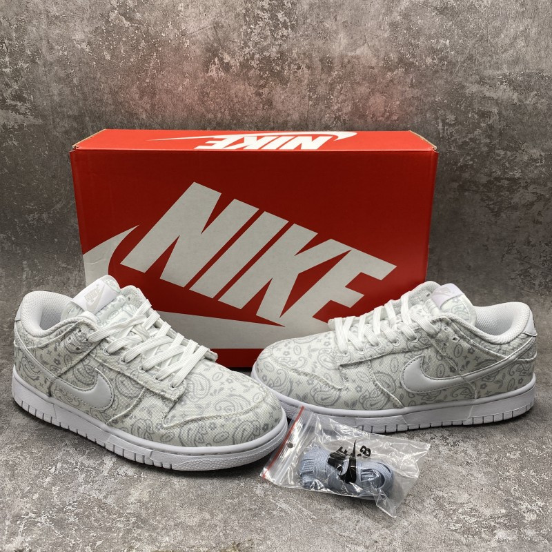 Nike Dunk Low White Paisley