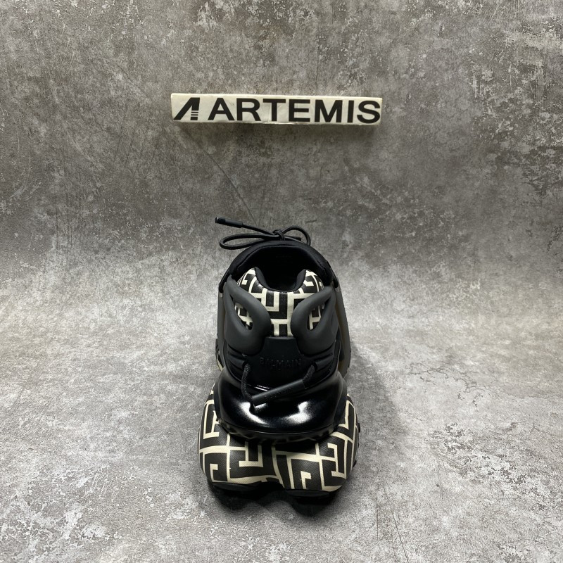 Balmain Unicorn Monogram Neoprene Low-Top Sneakers