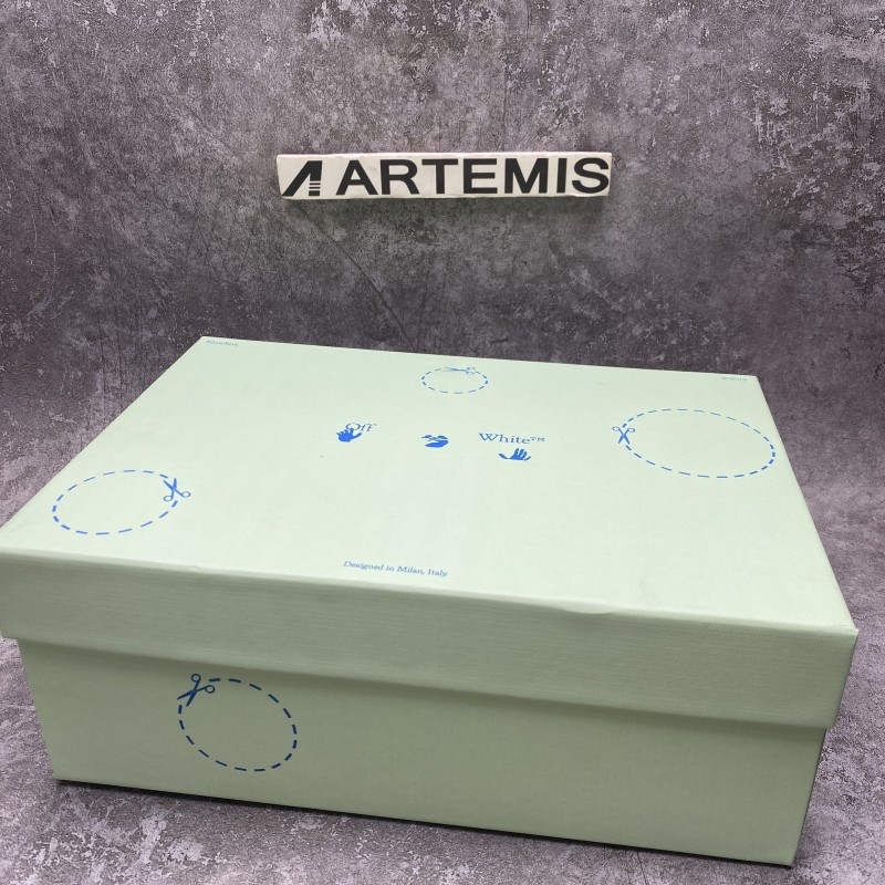 OFF-WHITE Out of Office Low Top Green White