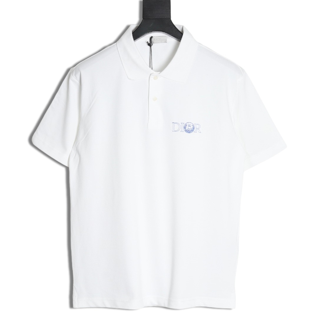 D*or 25ss short-sleeved polo shirt