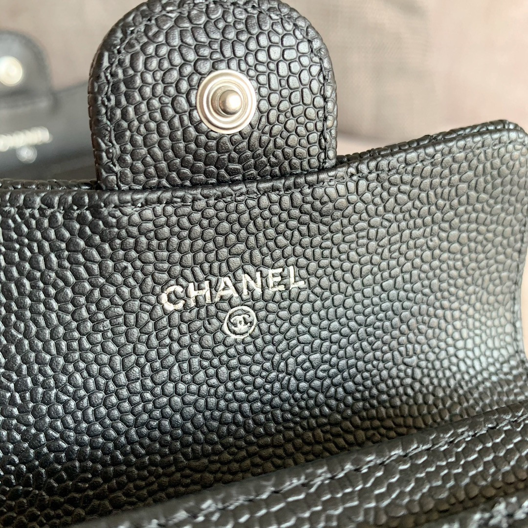 Ch*el cf classic flap coin purse card holder