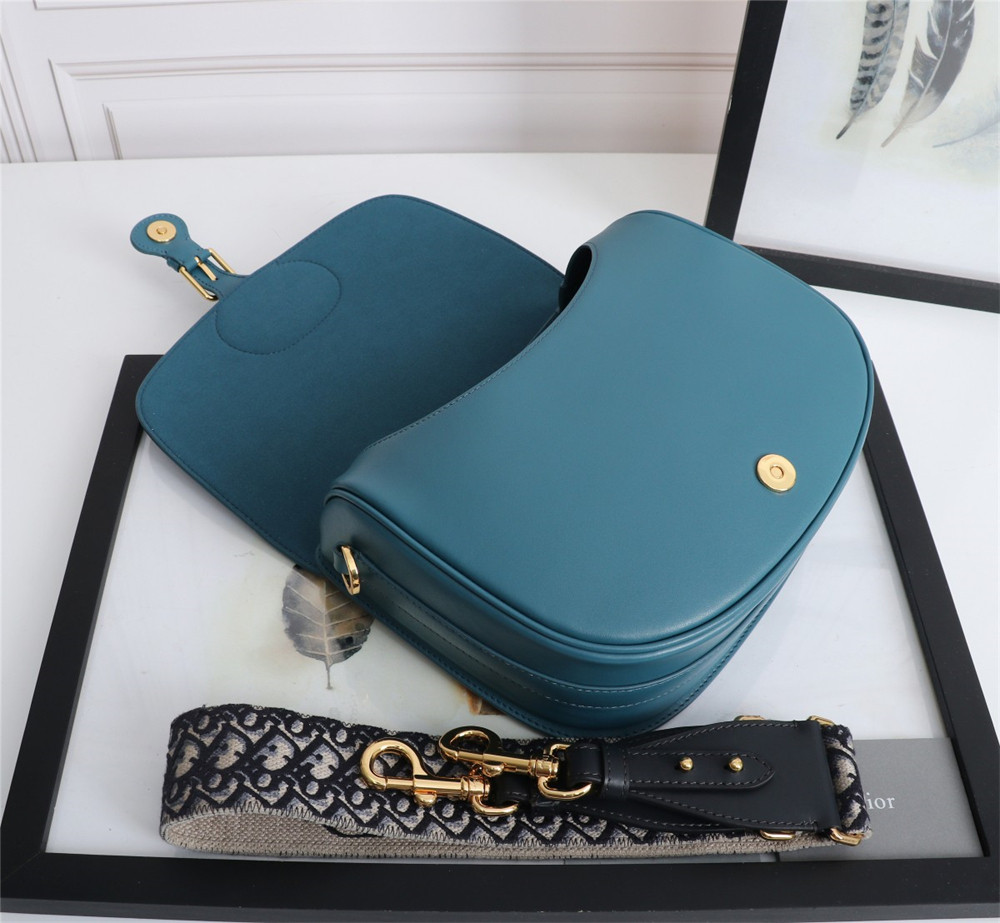 large D*or bobby bag navy box calfskin