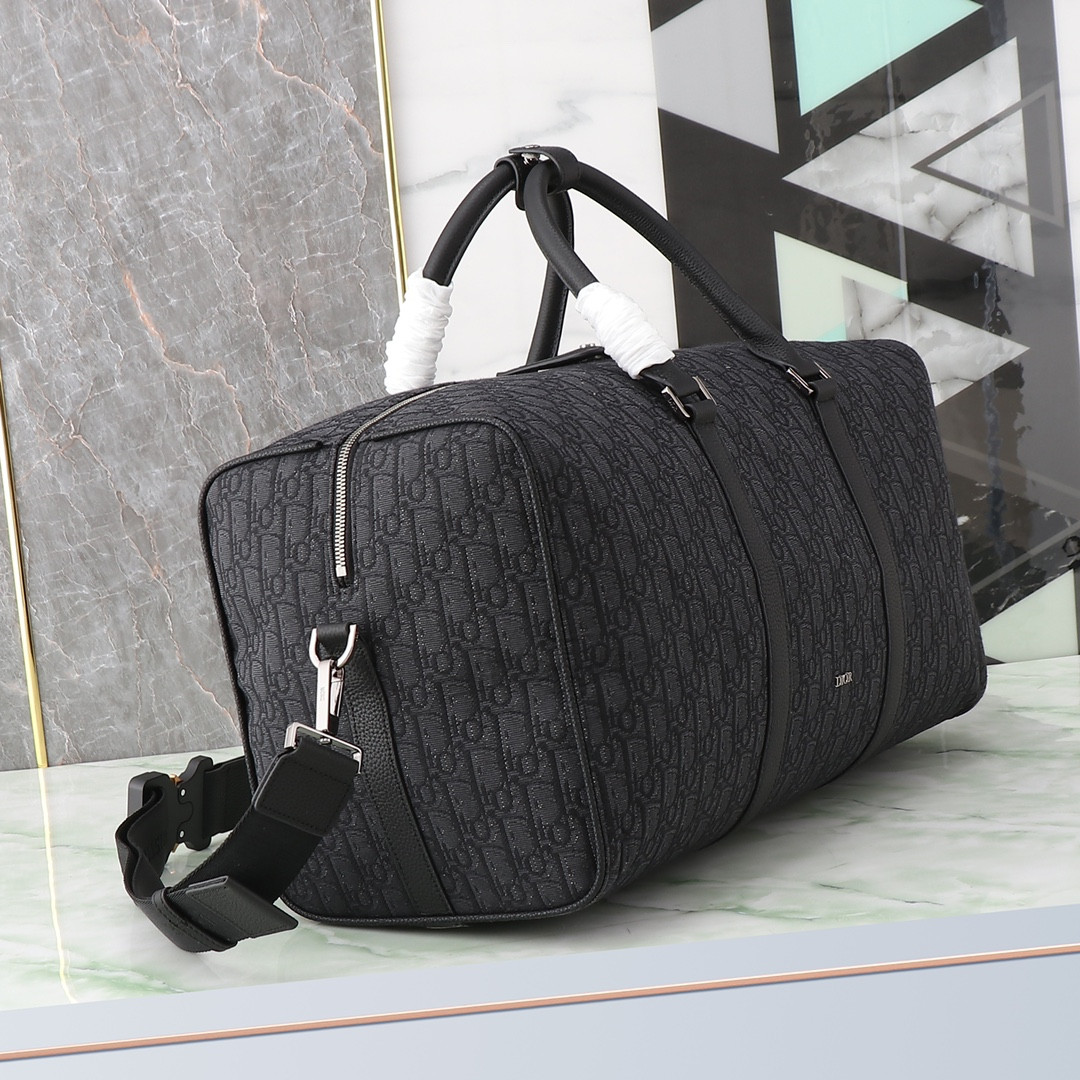 D*or lingot bag black 50 x 25 x 21.5 cm