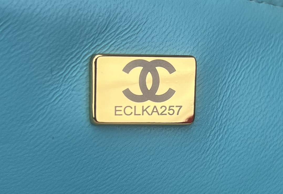 Ch*el mini classic 11.12 handbag tweed & gold-tone metal 4.7 × 7.8 × 2.3 in