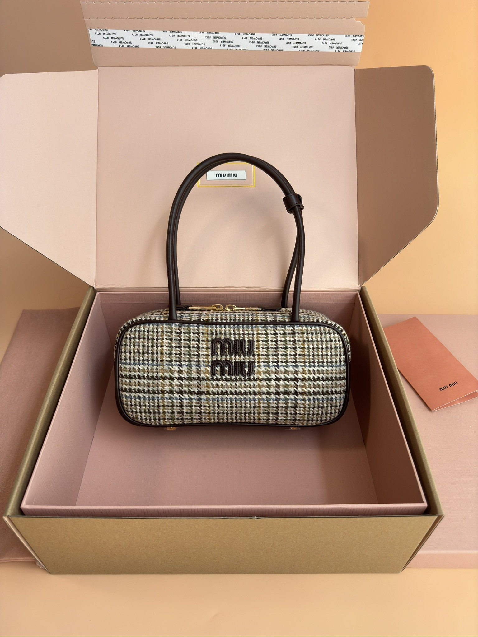 Miu Miu Leather Beau Bag 28×15×9cm