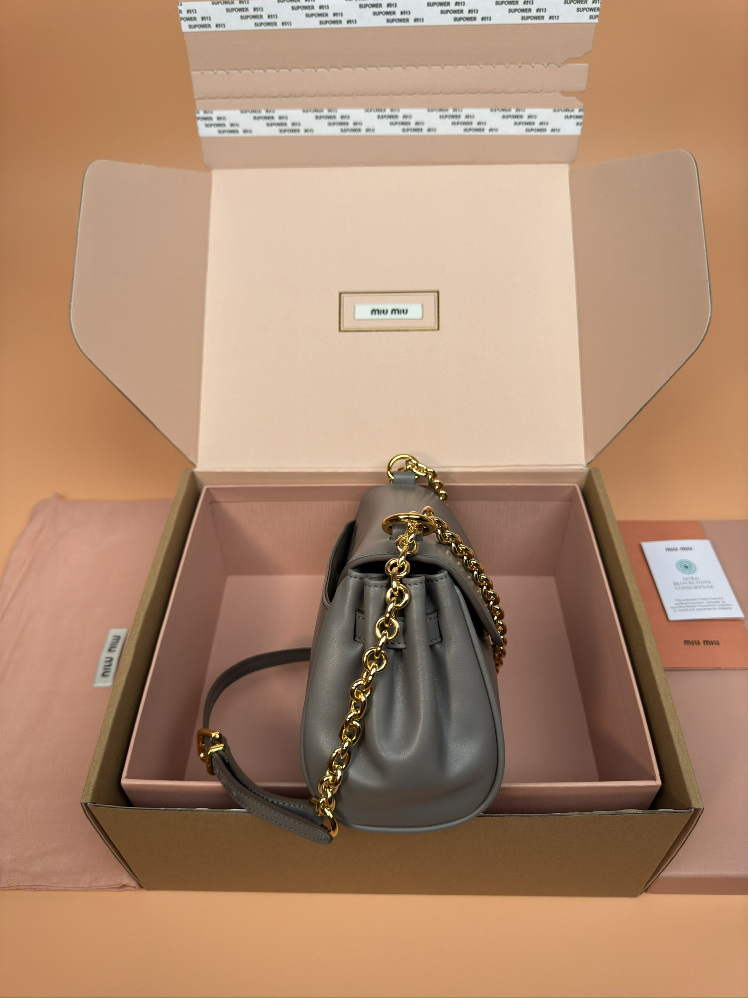 Miu Miu Leather shoulder bag 13.5x24x9cm