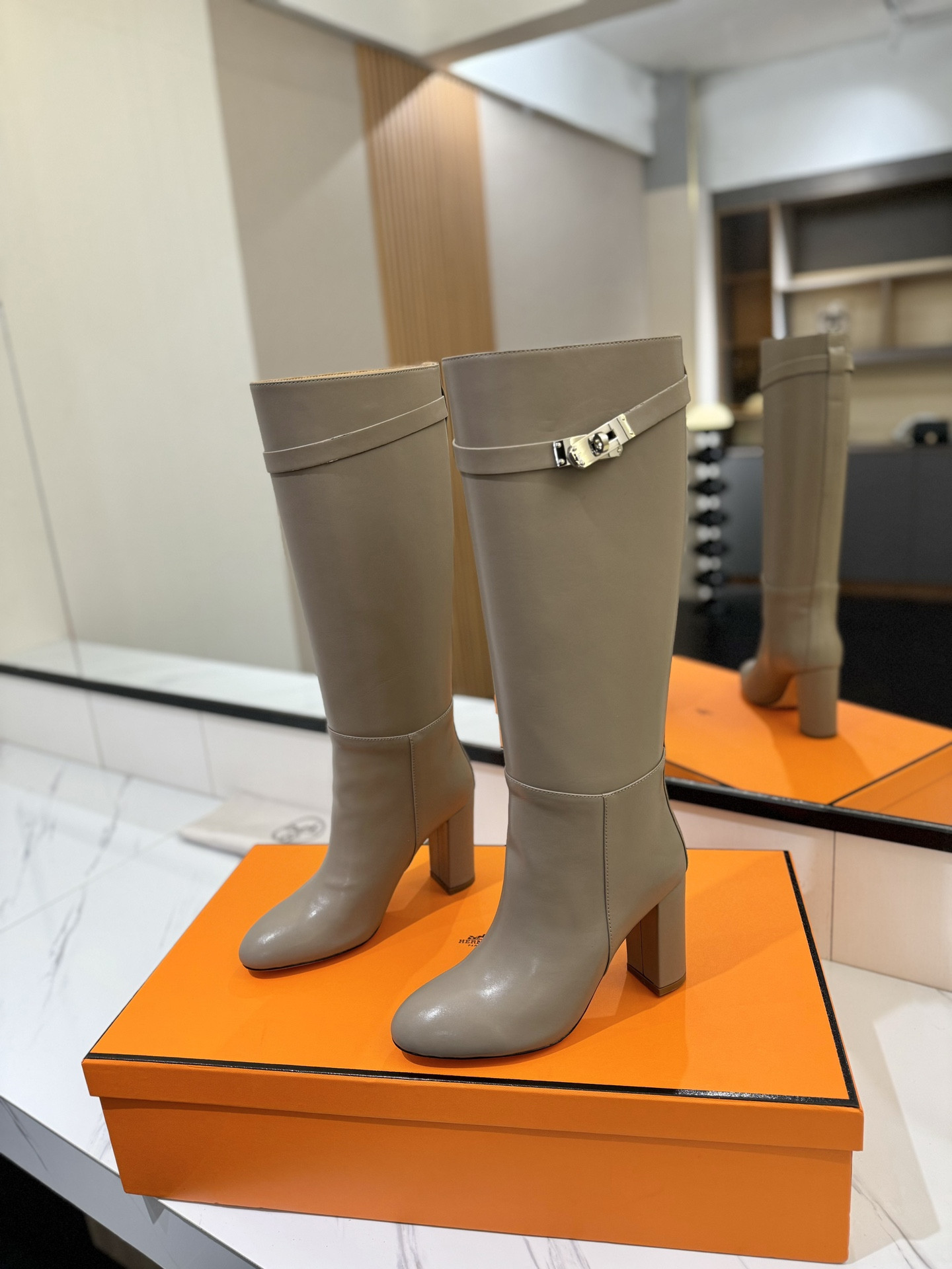 UA Hermès Jumping Boots (Heel height 8.5cm)