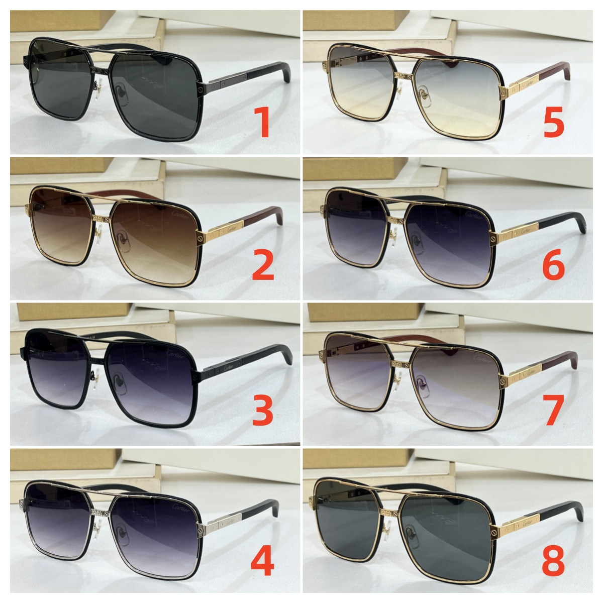 Ca*t*er glasses square man design