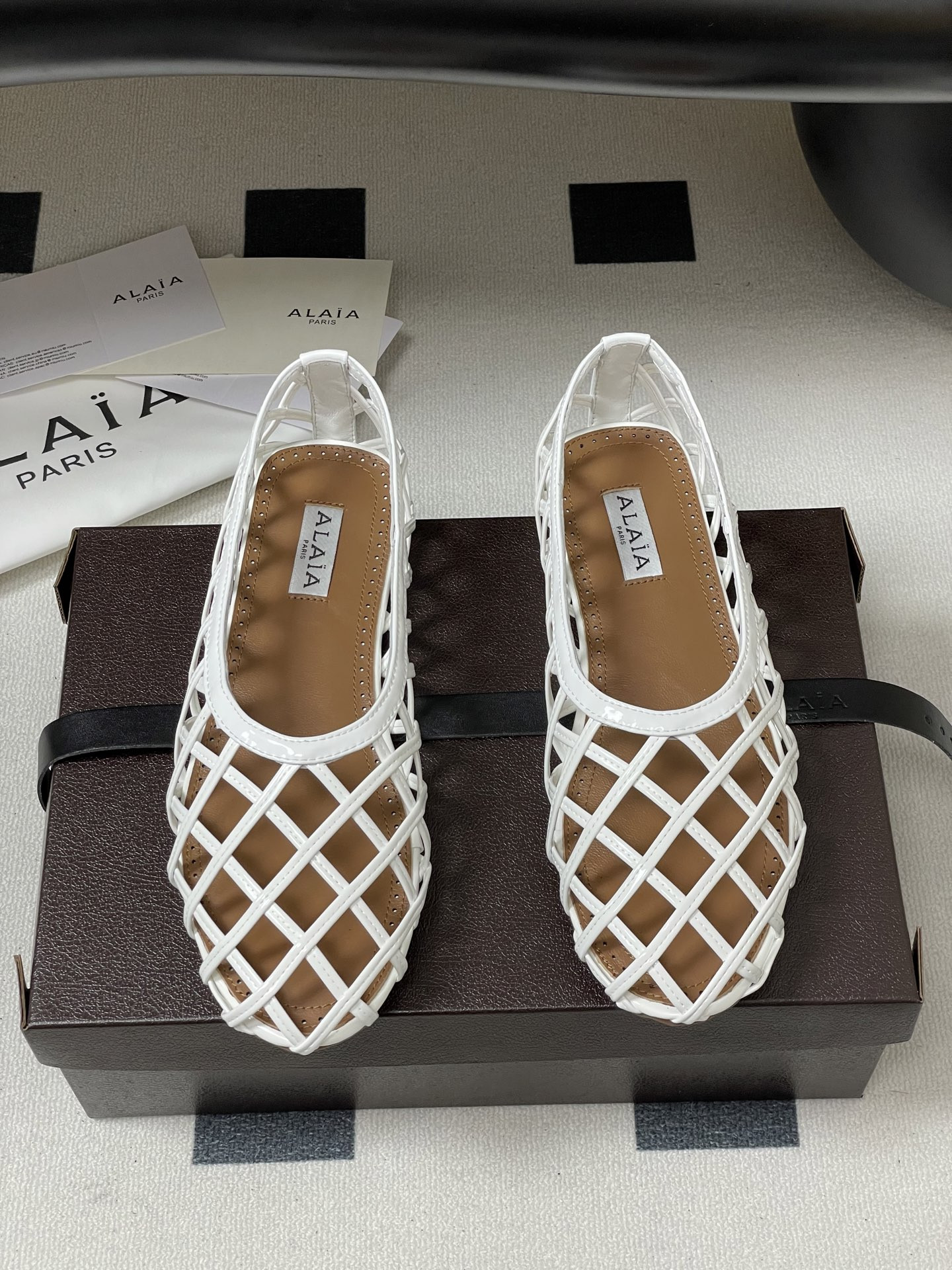UA Alaïa CAGE BALLET FLATS(Customized Size 7-10 days production time)