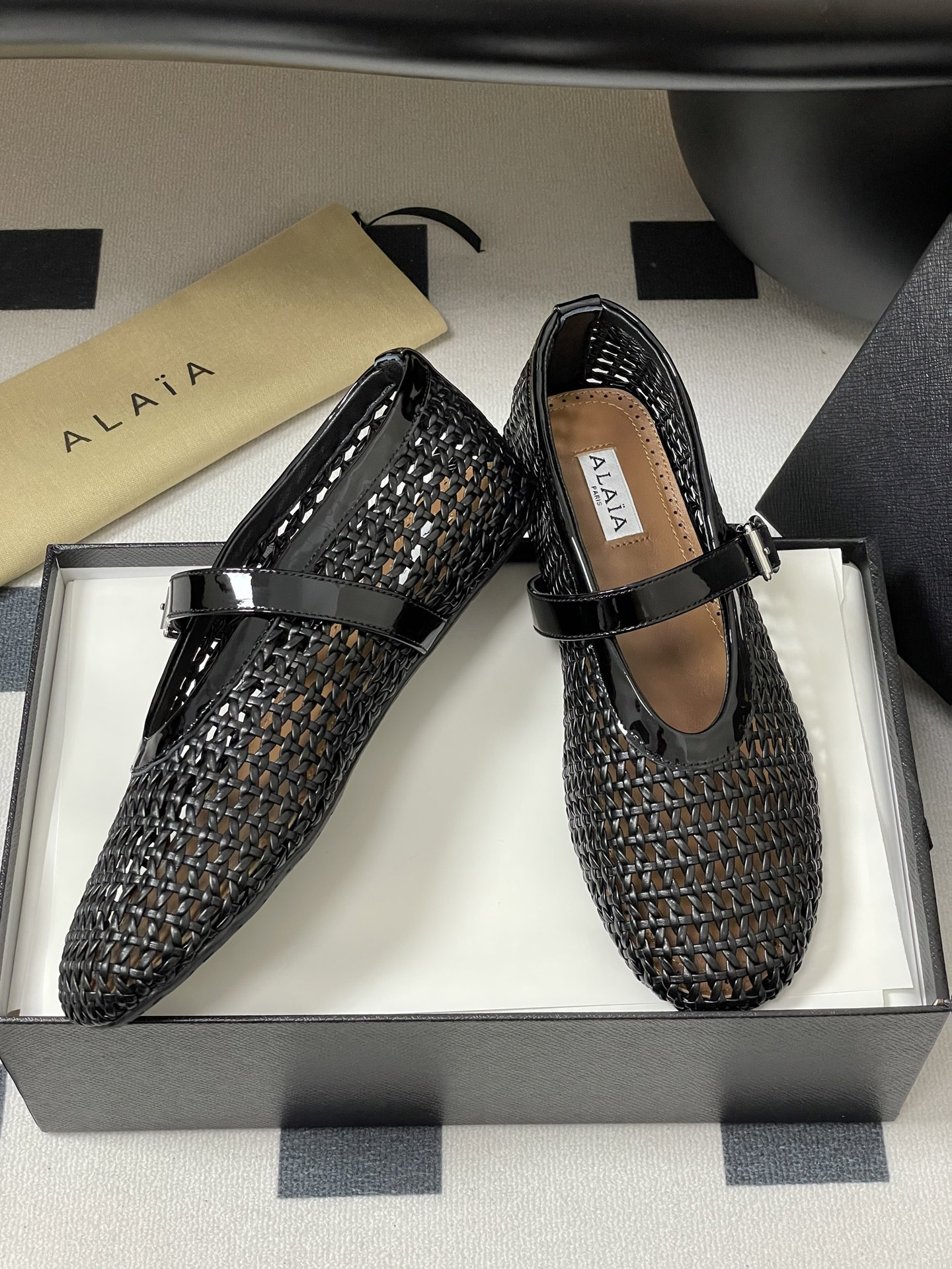 UA Alaïa BRAIDED BALLET FLATS(Customized Size 7-10 days production time)