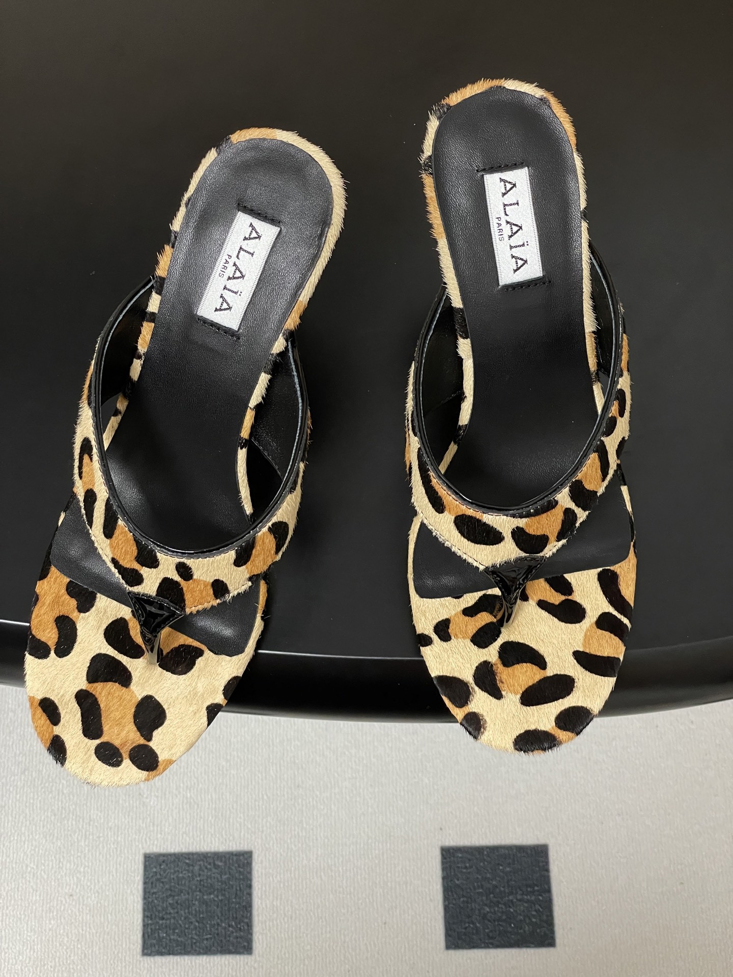 UA Alaia Triangle Flat Slides 9cm Heel(Customized Size 7-10 days production time)