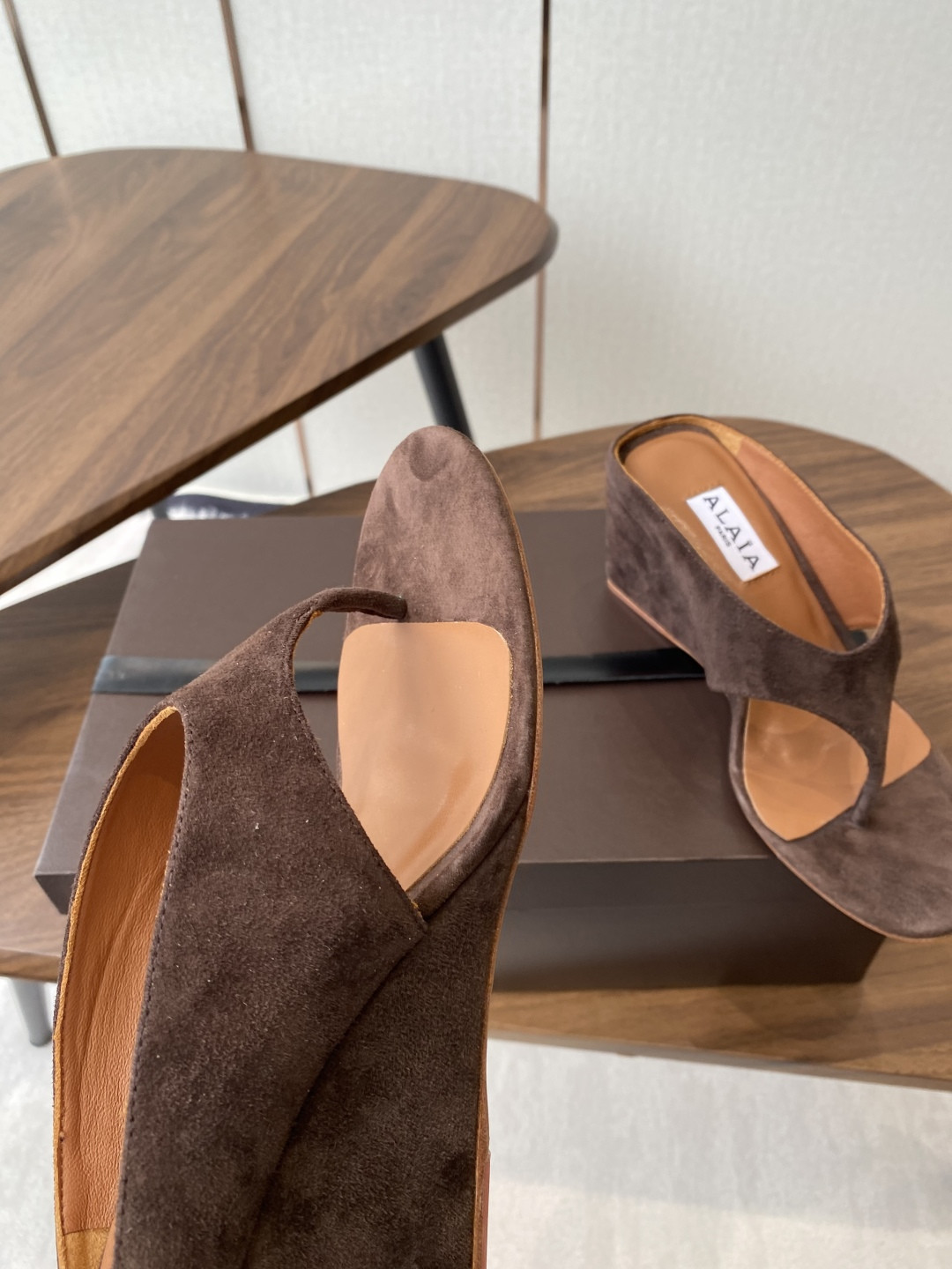 UA Alaia Wedge Cube Satin Sandal(Customized Size 7-10 days production time)